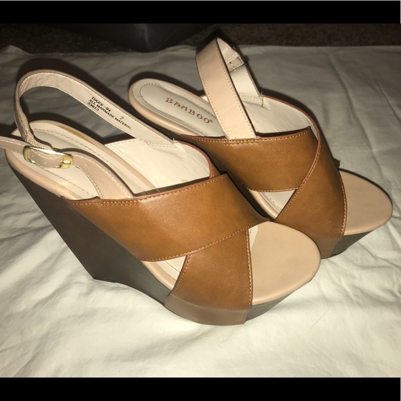 Bamboo brown wedges - Picture 2 of 7